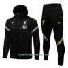 Chaqueta De Entrenamiento Con Capucha Liverpool 2022-23 Negra - Hombre